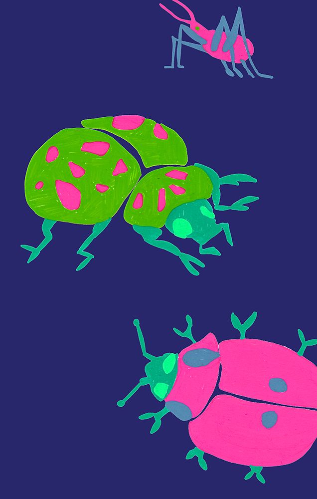 Midnight Ladybugs art print by Ania Zwara for $57.95 CAD