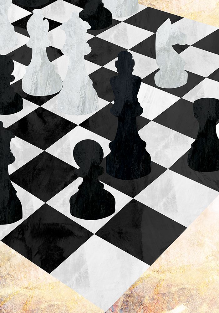 Chess black and gold2 art print by Sarah Manovski for $57.95 CAD