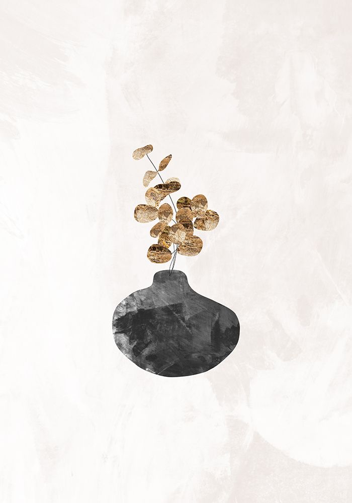 Black and gold house plant 4 art print by Sarah Manovski for $57.95 CAD