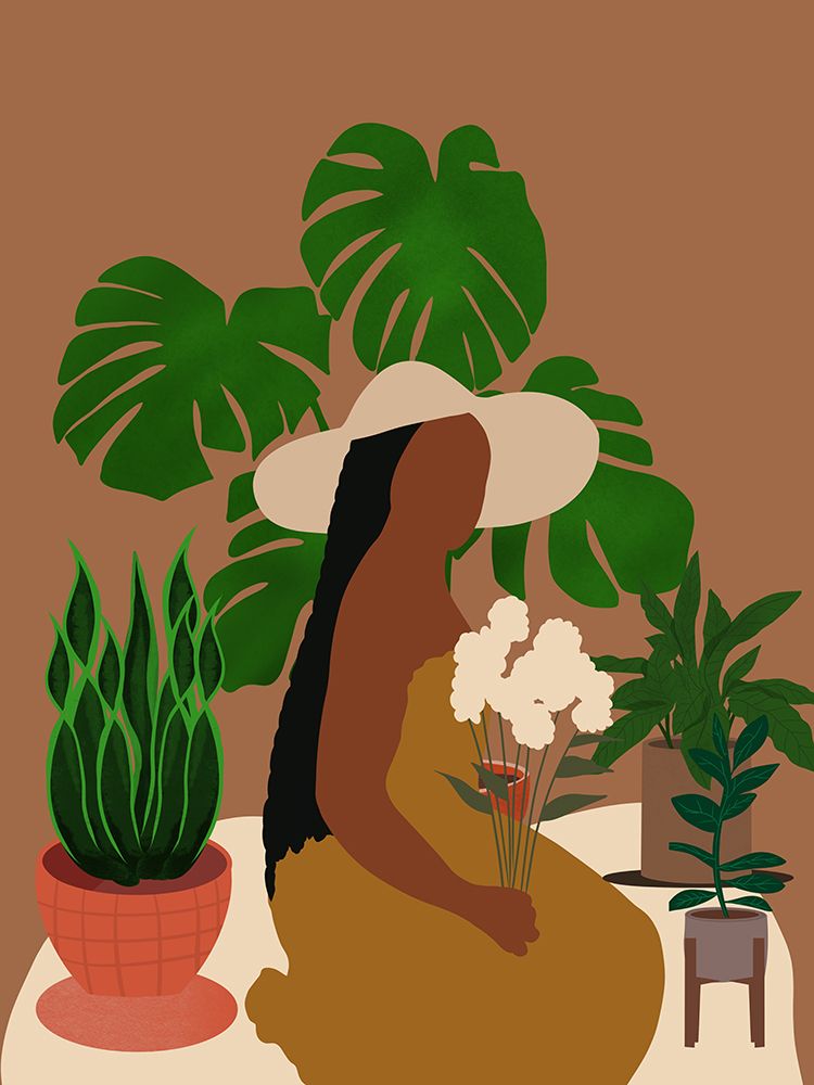 Plant Mom art print by Carelle Nguessan for $57.95 CAD