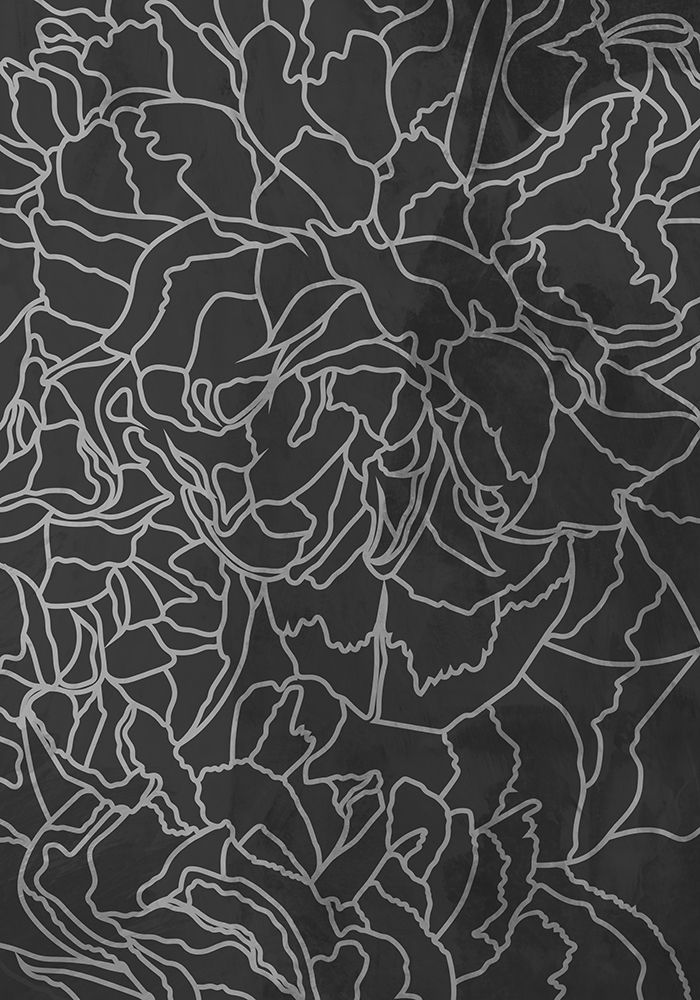 Abstract Black White Peony Line Art art print by Sarah Manovski for $57.95 CAD