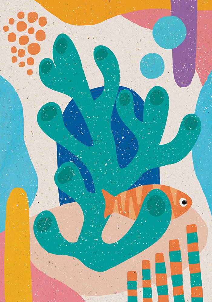 Underwater Scene art print by Aylin Demir for $57.95 CAD
