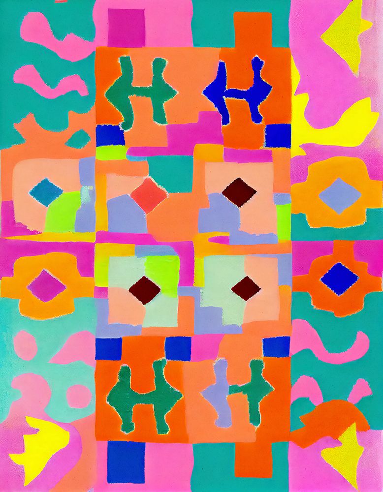 Neon Peru Pattern art print by Treechild for $57.95 CAD
