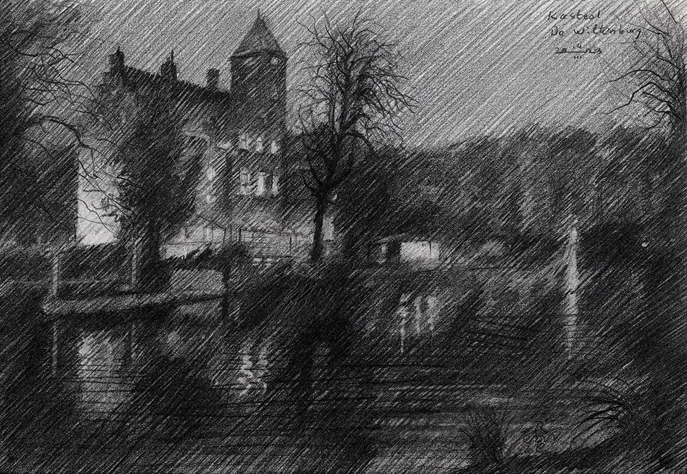 Castle a┬Ç┬ÿDe Wittenburga┬Ç┬Ö a┬Ç┬ô 14-03-23 art print by Corne Akkers for $57.95 CAD