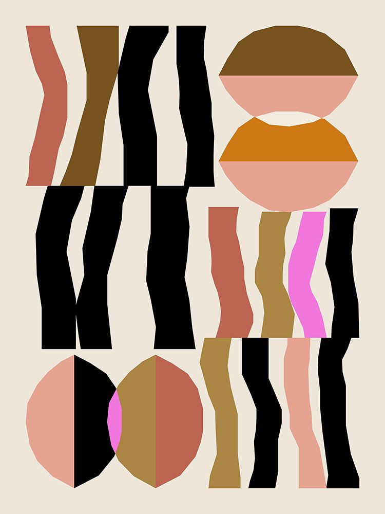 Abstract composition 26 art print by NKTN for $57.95 CAD