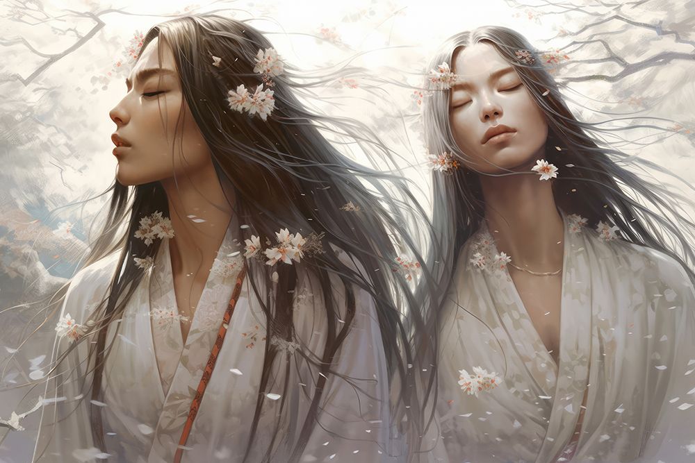 Under The Cherry Trees art print by Treechild for $57.95 CAD