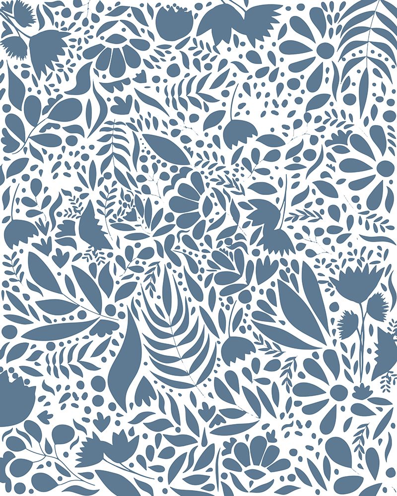 Scandi blue white pattern 2 art print by Sarah Manovski for $57.95 CAD