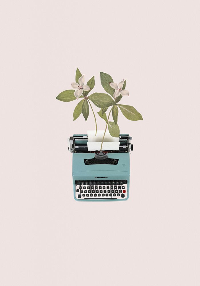 Botanical typewriter art print by Frida Floral Studio for $57.95 CAD