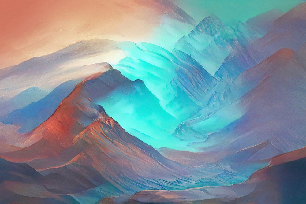 A Southwest Mountain Dreamscape art print by Robin Wechsler for $57.95 CAD