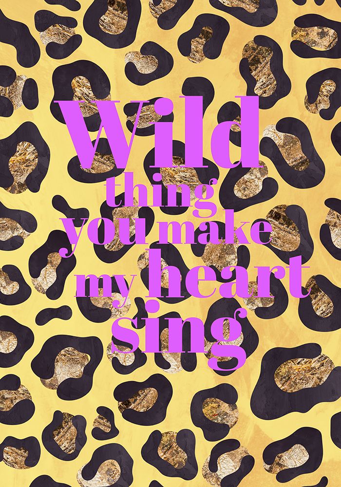 Wild thing typography animal print art print by Sarah Manovski for $57.95 CAD