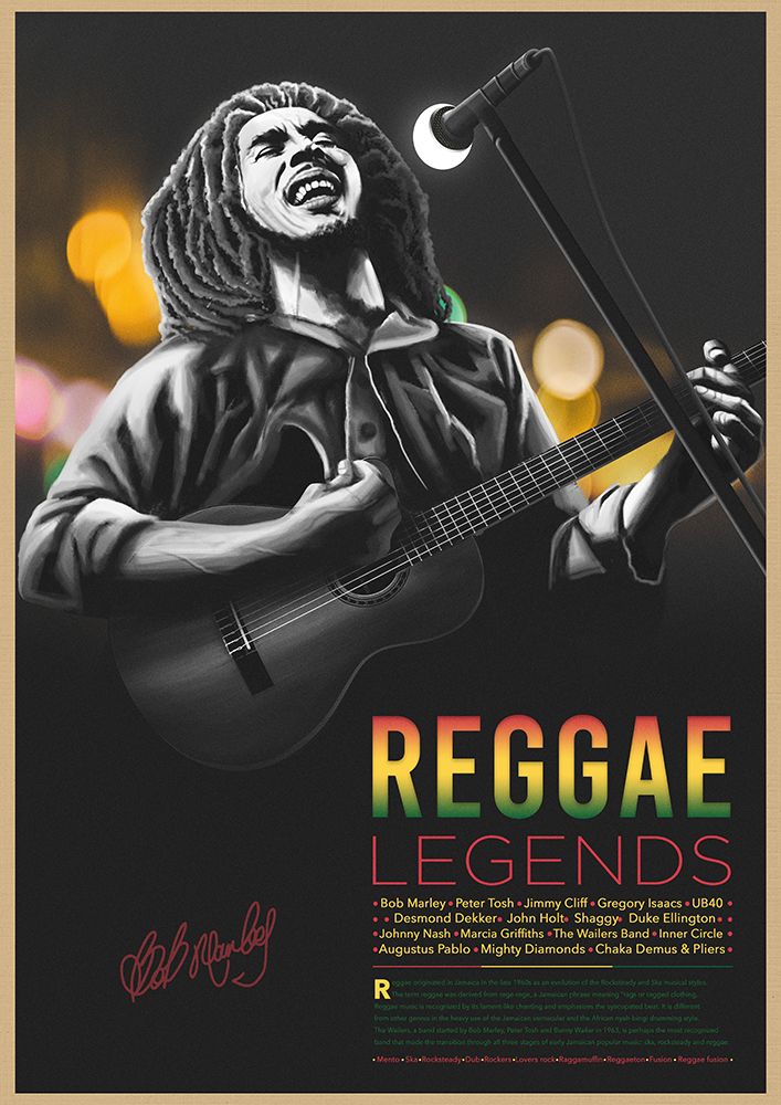 Legends Series- Reggae art print by Fadil Roze for $57.95 CAD
