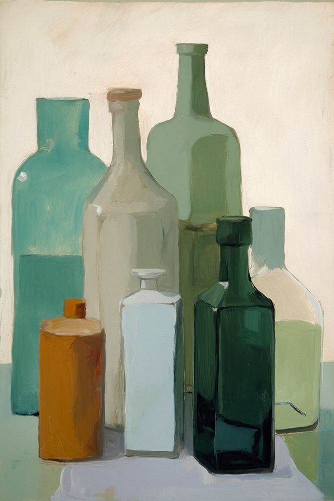 Green Bottles art print by Treechild for $57.95 CAD