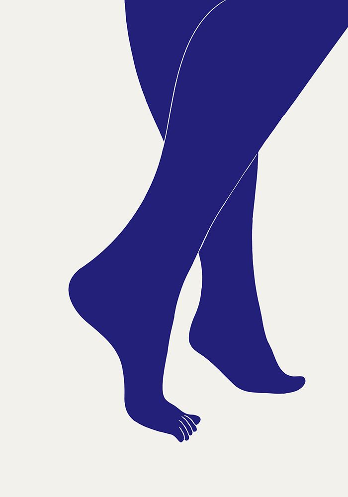 Tip Toe Blue art print by Pictufy Studio II for $57.95 CAD