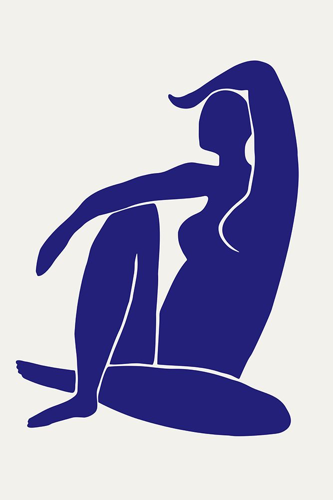 Figure Bleu art print by Pictufy Studio II for $57.95 CAD