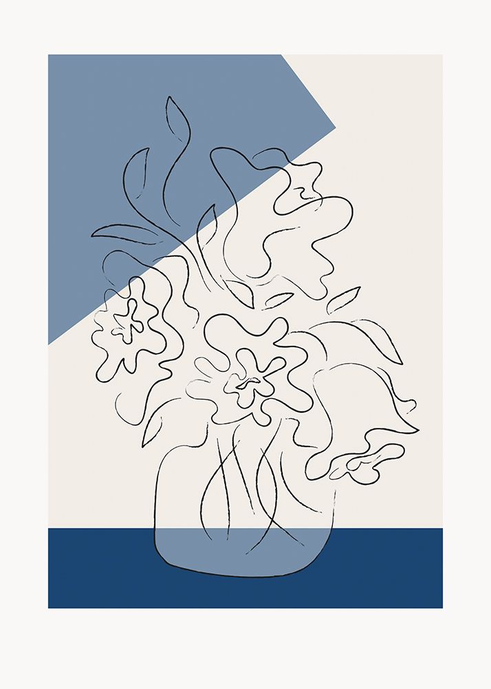 Tres Chic Bleu art print by Pictufy Studio II for $57.95 CAD