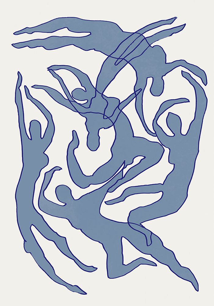 Swimmers Blue art print by Pictufy Studio II for $57.95 CAD