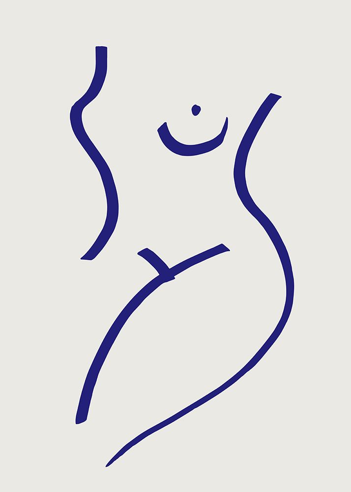Nude Blue art print by Pictufy Studio for $57.95 CAD