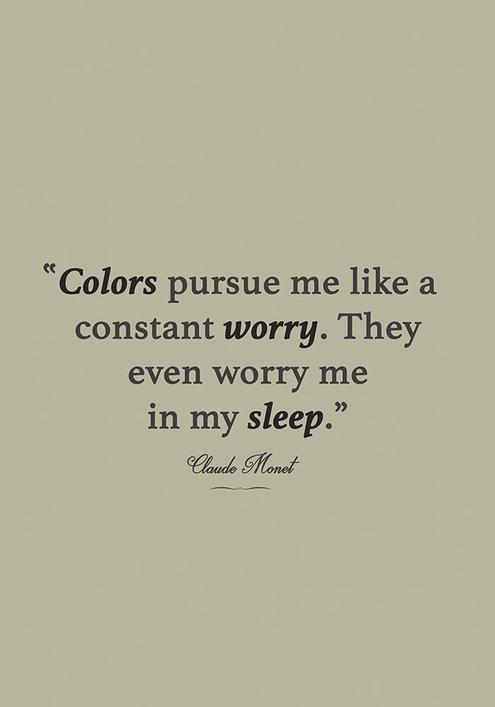 Monet Quote art print by Fadil Roze for $57.95 CAD