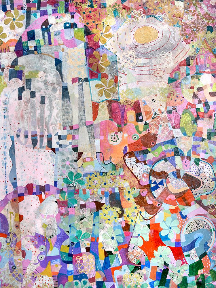 Covid Spring 36X48 Oil Paint Mixed Media On Canvas art print by Alise Loebelsohn for $57.95 CAD