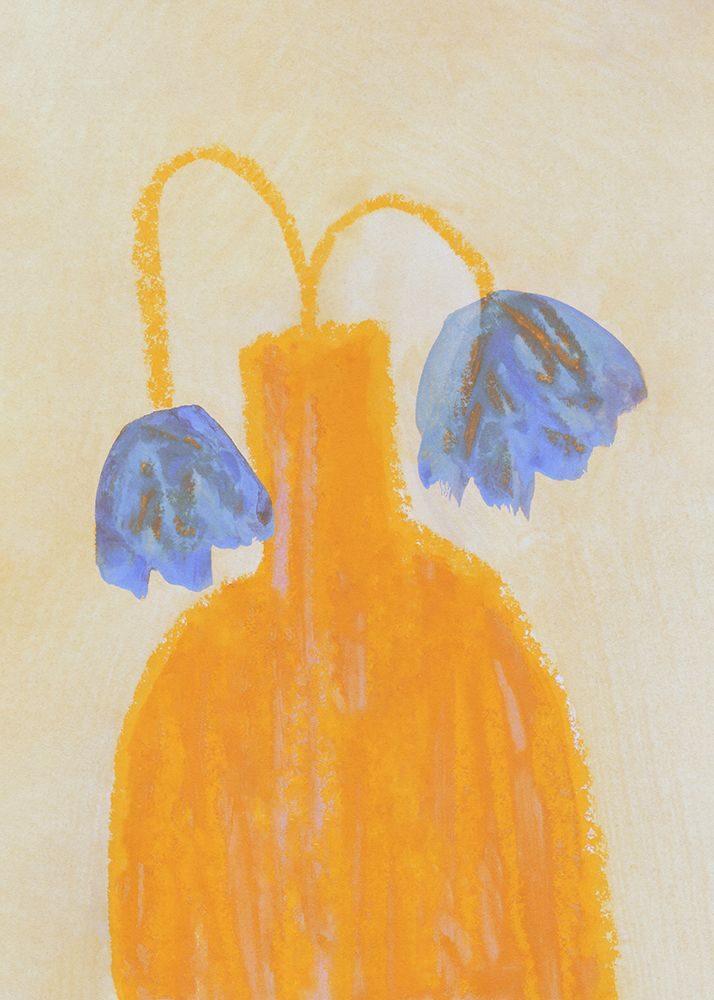 Still Life With a Vase and Two Flowers art print by Alisa Galitsyna for $57.95 CAD