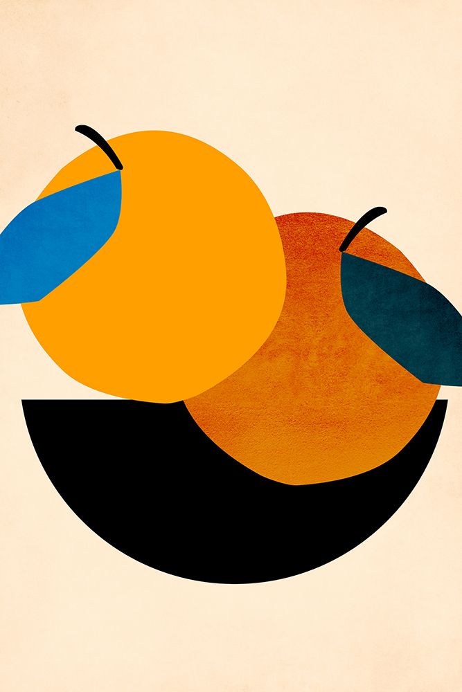 Two Oranges art print by Kubistika for $57.95 CAD
