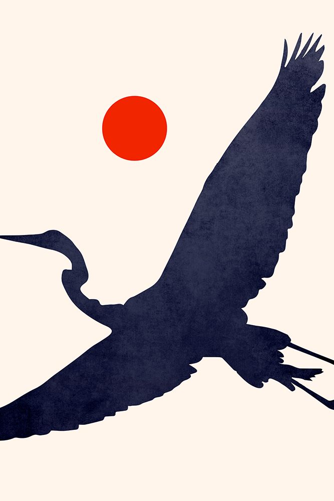 Crane art print by Kubistika for $57.95 CAD