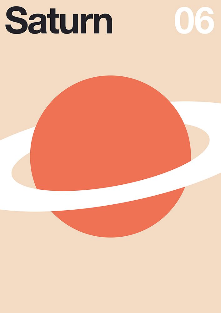 Saturn art print by Florent Bodart for $57.95 CAD