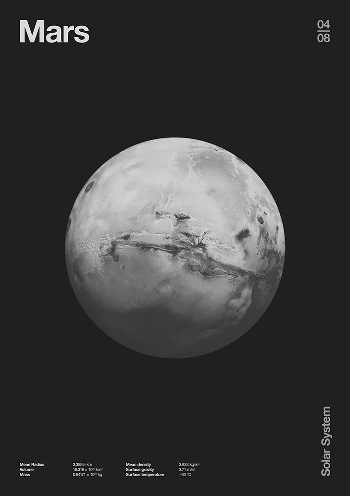 Solar System Mars art print by Florent Bodart for $57.95 CAD