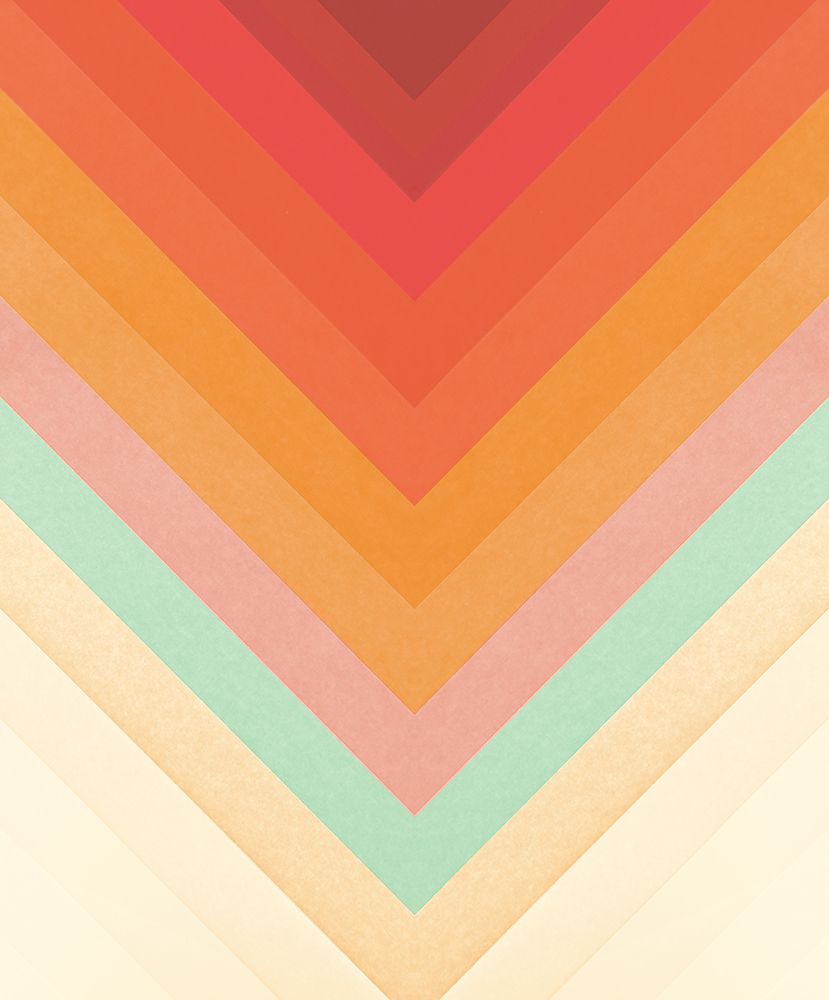 Rainbow Chevrons art print by Florent Bodart for $57.95 CAD