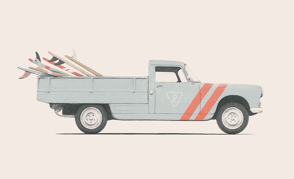 Pickup art print by Florent Bodart for $57.95 CAD