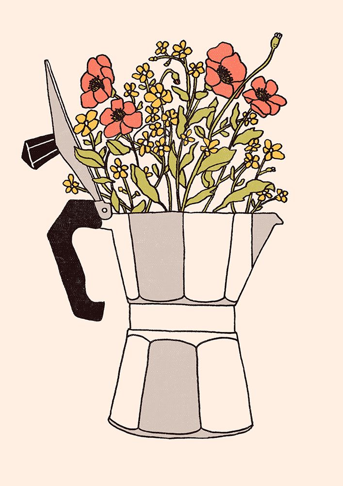 Moka Flowers art print by Florent Bodart for $57.95 CAD
