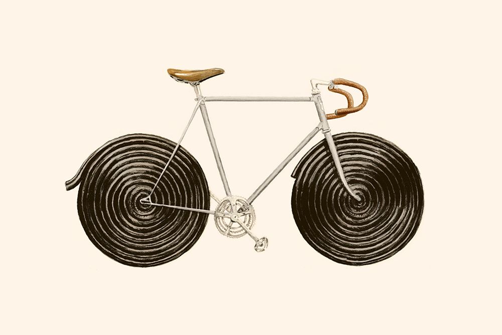 Licorice Bike art print by Florent Bodart for $57.95 CAD