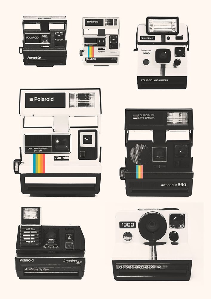 Instant Camera Collection art print by Florent Bodart for $57.95 CAD