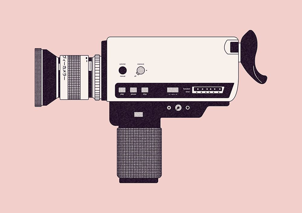 Super 8 Camera art print by Florent Bodart for $57.95 CAD