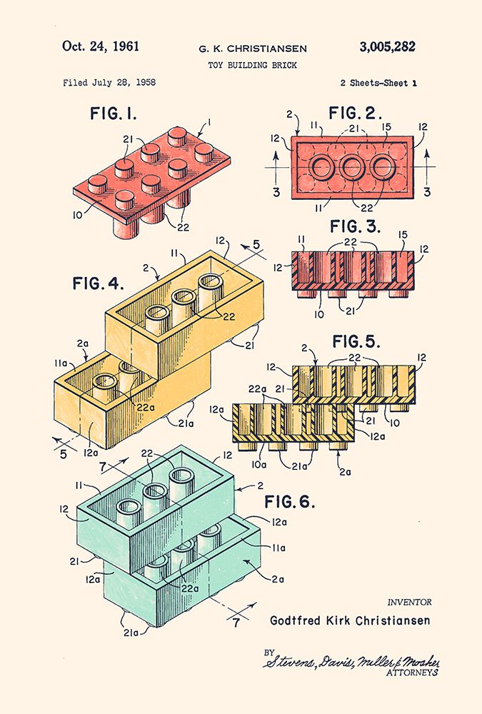 Lego Colors art print by Florent Bodart for $57.95 CAD