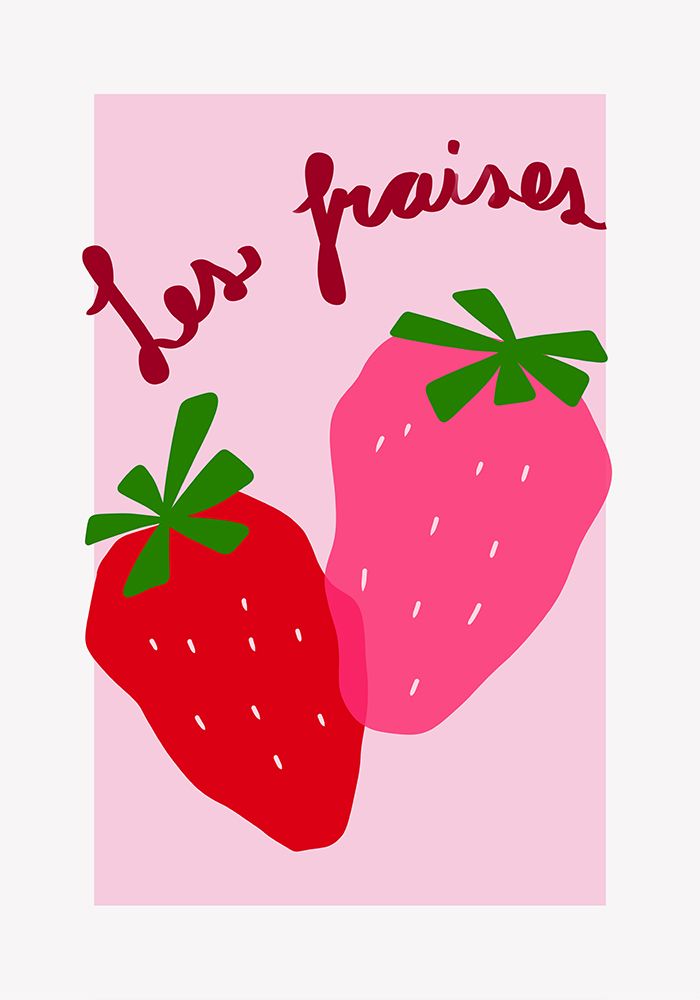 Les Fraises art print by Athene Fritsch for $57.95 CAD