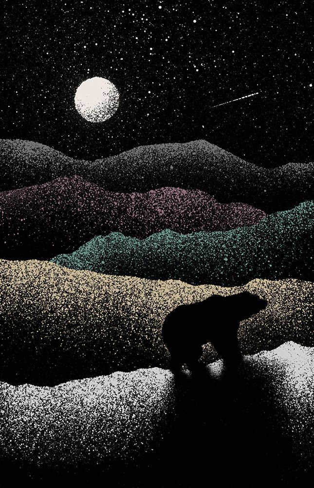 Wandering Bear art print by Florent Bodart for $57.95 CAD