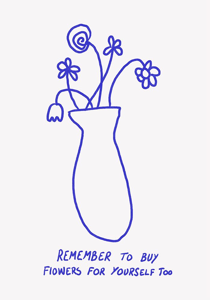 Buy Flowers for Yourself art print by Athene Fritsch for $57.95 CAD