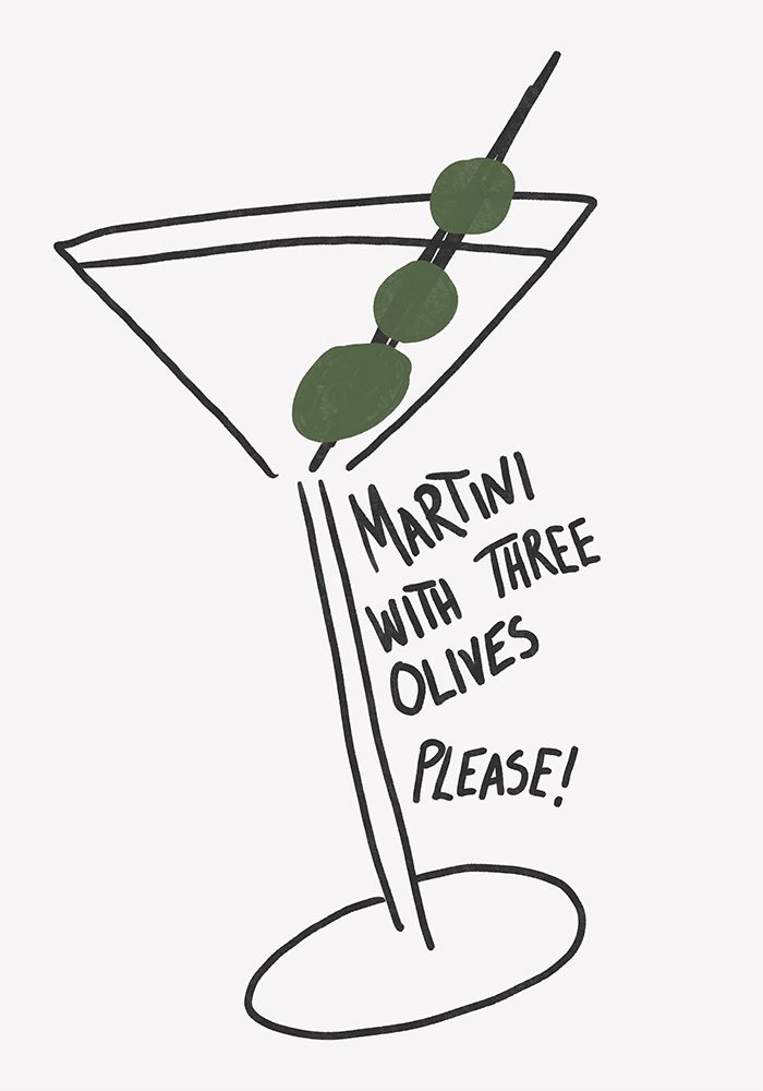 Martini Three Olives art print by Athene Fritsch for $57.95 CAD