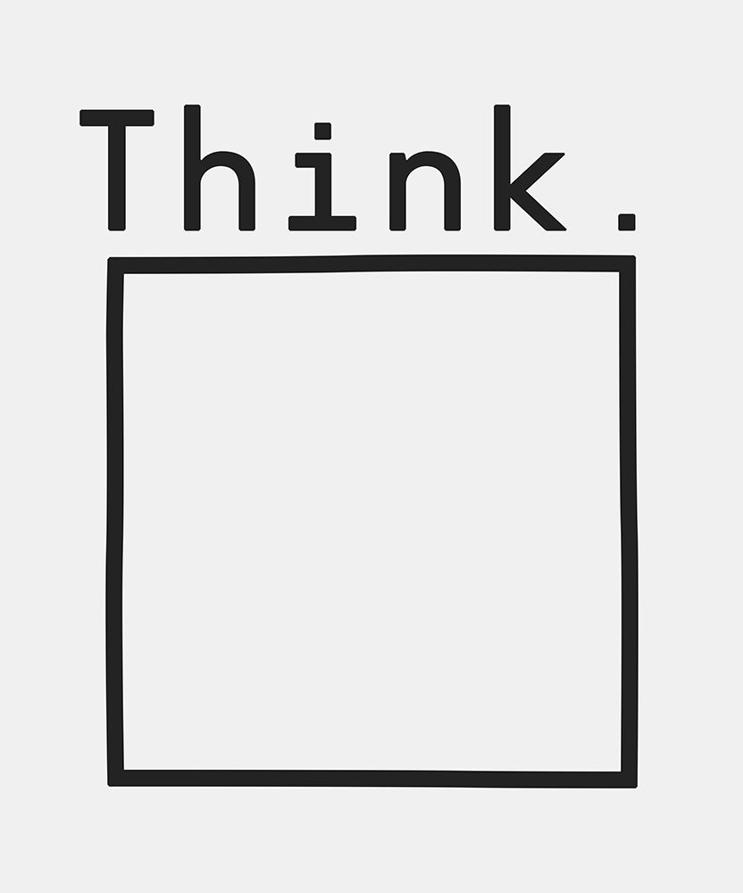 Think art print by Florent Bodart for $57.95 CAD