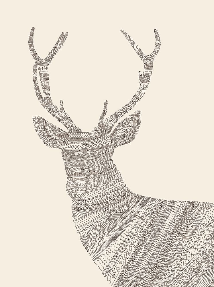 Stag Beige art print by Florent Bodart for $57.95 CAD