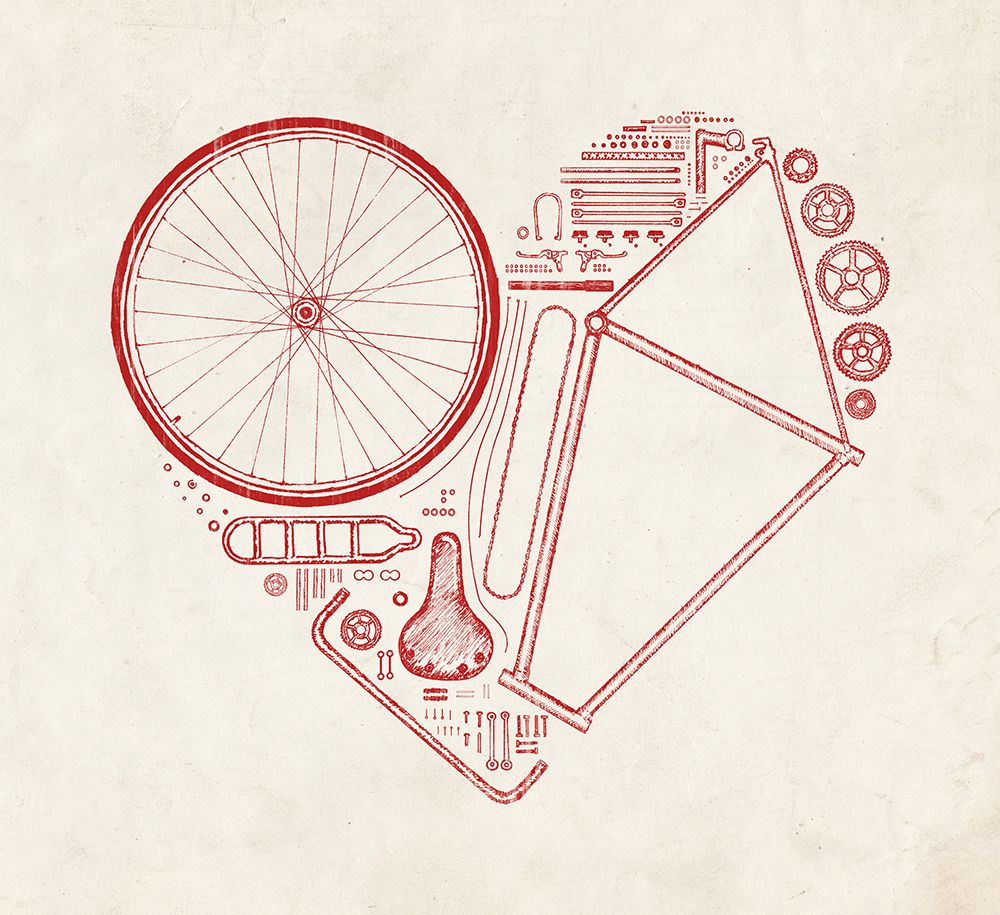 Love Bike NAo2 art print by Florent Bodart for $57.95 CAD