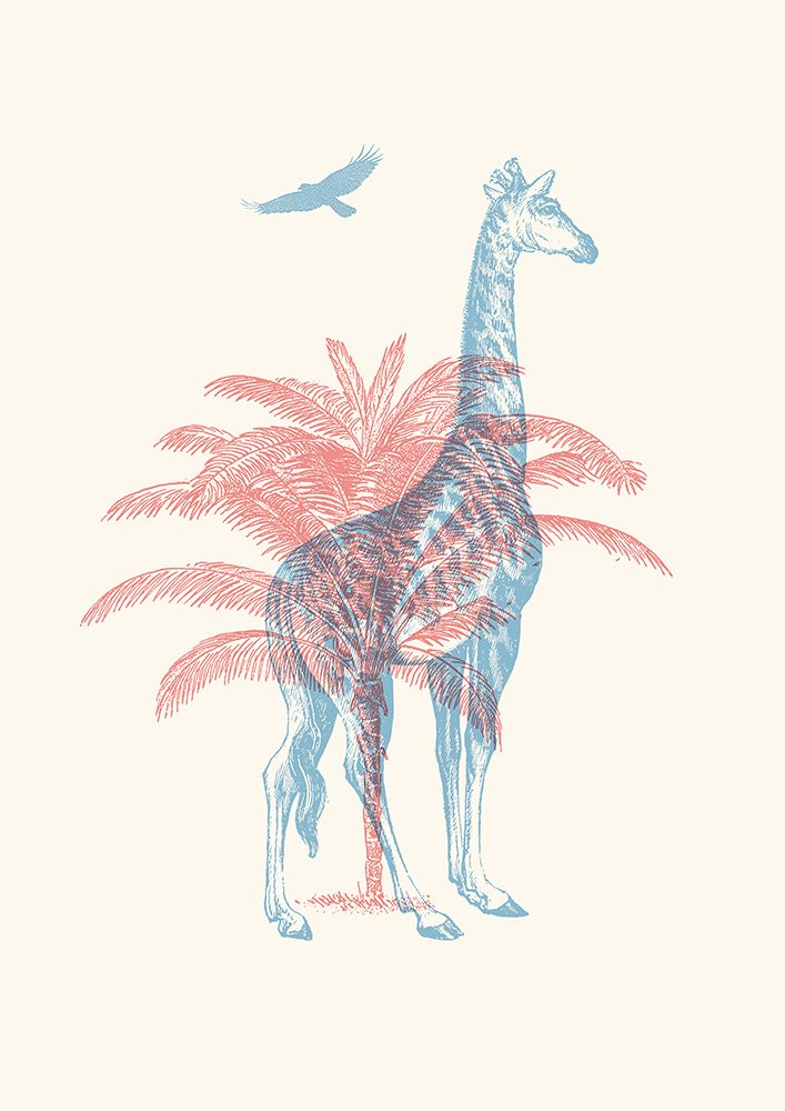 Giraffe art print by Florent Bodart for $57.95 CAD