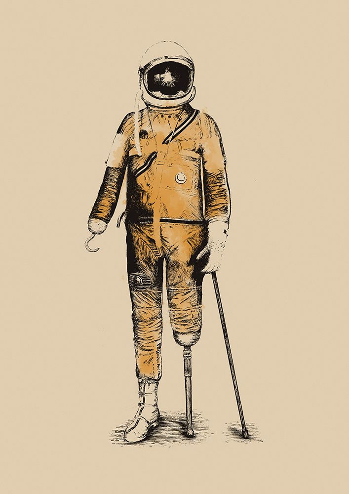 Astropirate art print by Florent Bodart for $57.95 CAD