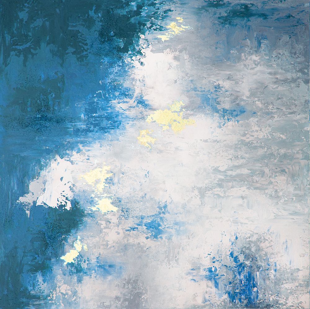 Abstract Blue Red Green 1 art print by Alyson Storms for $57.95 CAD