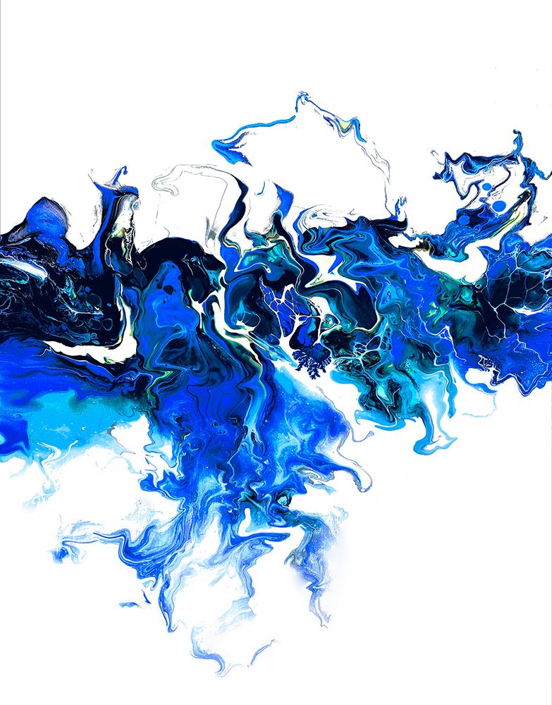 Colorful White Wave 2 art print by Alyson Storms for $57.95 CAD