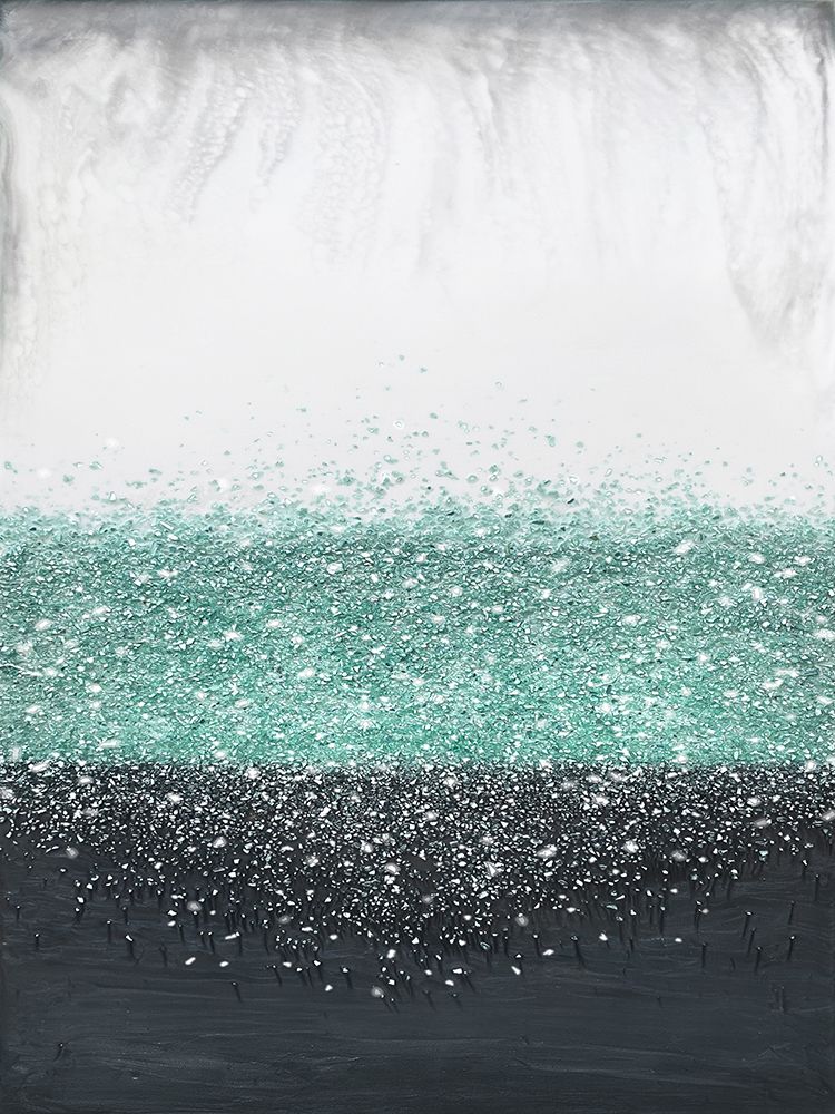 Crystal Rain Green art print by Alyson Storms for $57.95 CAD
