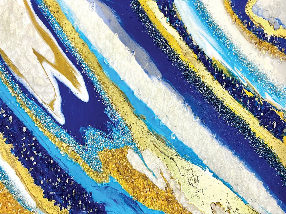Deep Ocean Agate art print by Alyson Storms for $57.95 CAD