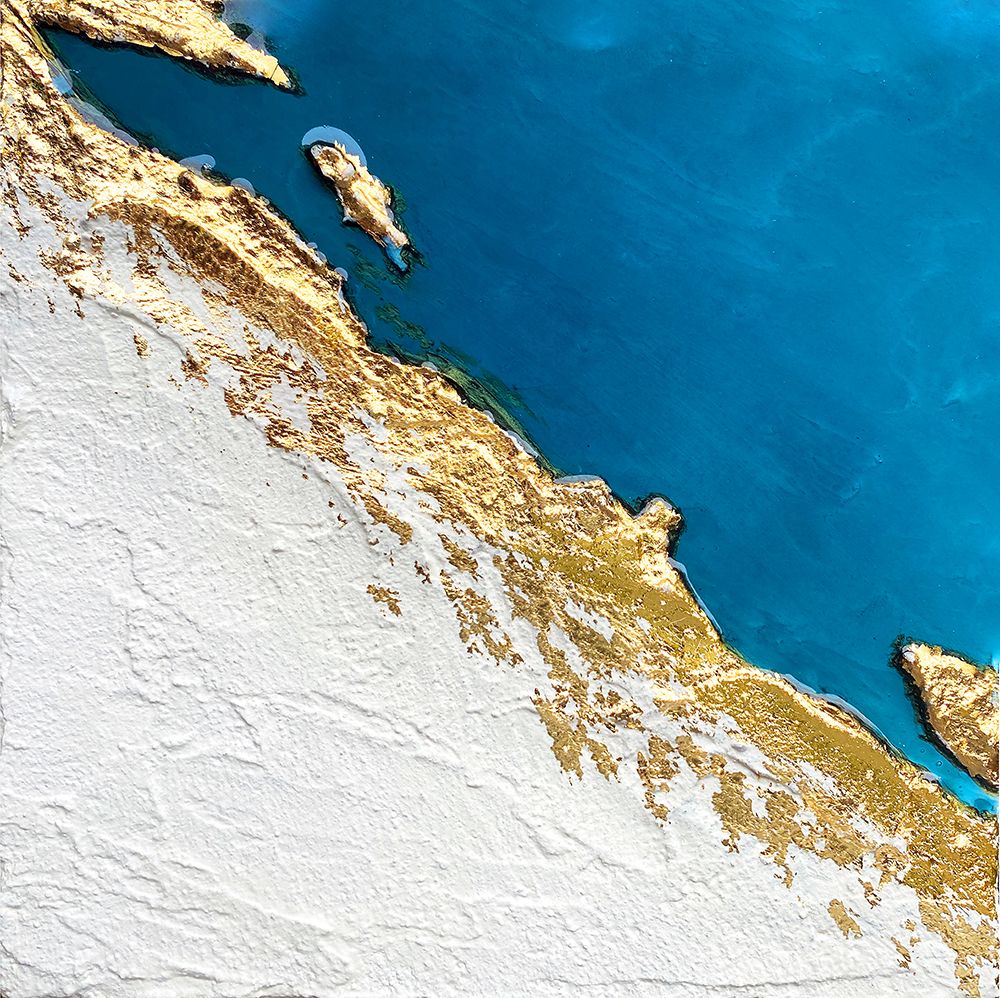 Frozen Golden Ocean 1 art print by Alyson Storms for $57.95 CAD
