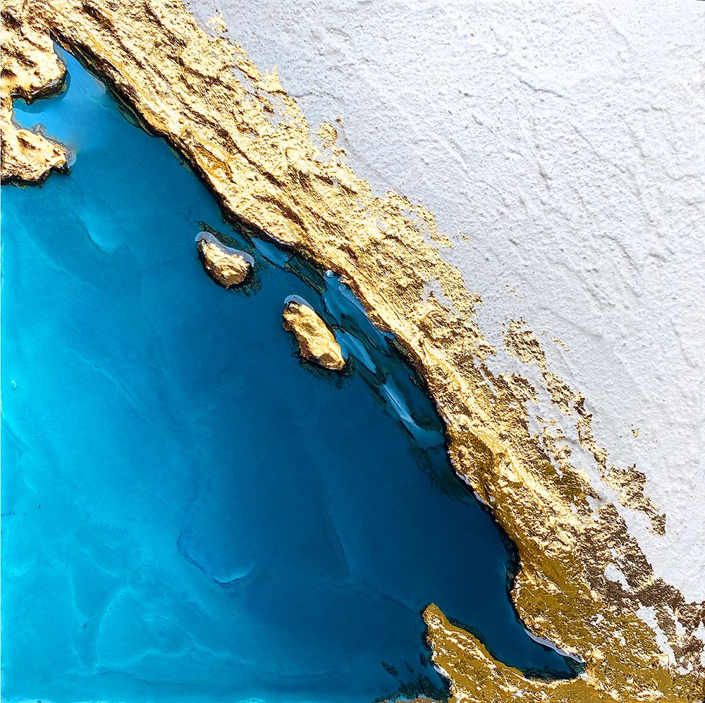 Frozen Golden Ocean 2 art print by Alyson Storms for $57.95 CAD